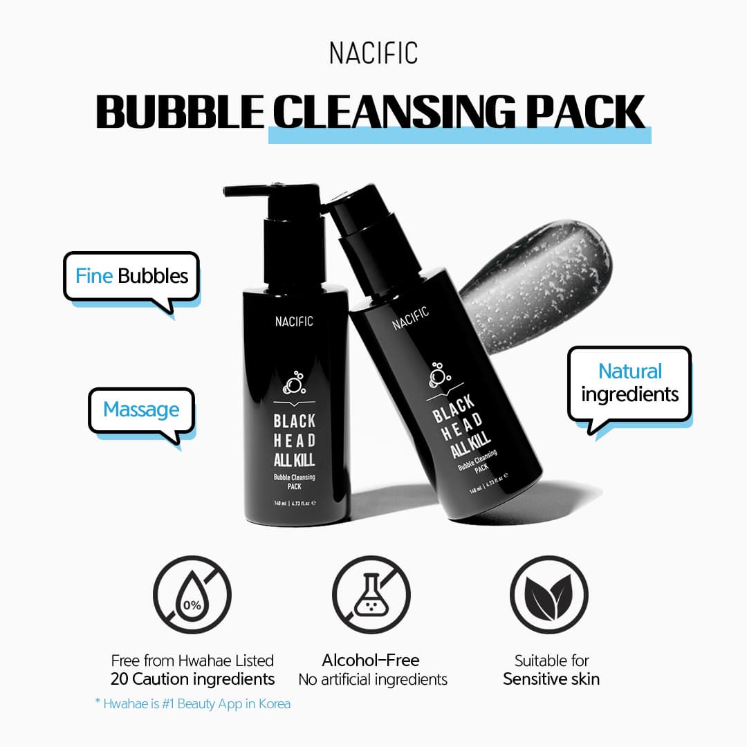NACIFIC Blackhead AI Kill Bubble Cleansing Pack