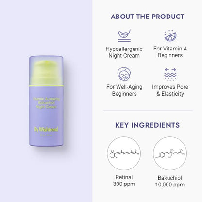 BY WISHTREND Vitamin A-mazing Bakuchiol Night Cream
