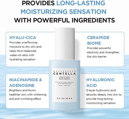 SKIN1004 Madagascar Centella Hyalu-Cica Blue Serum