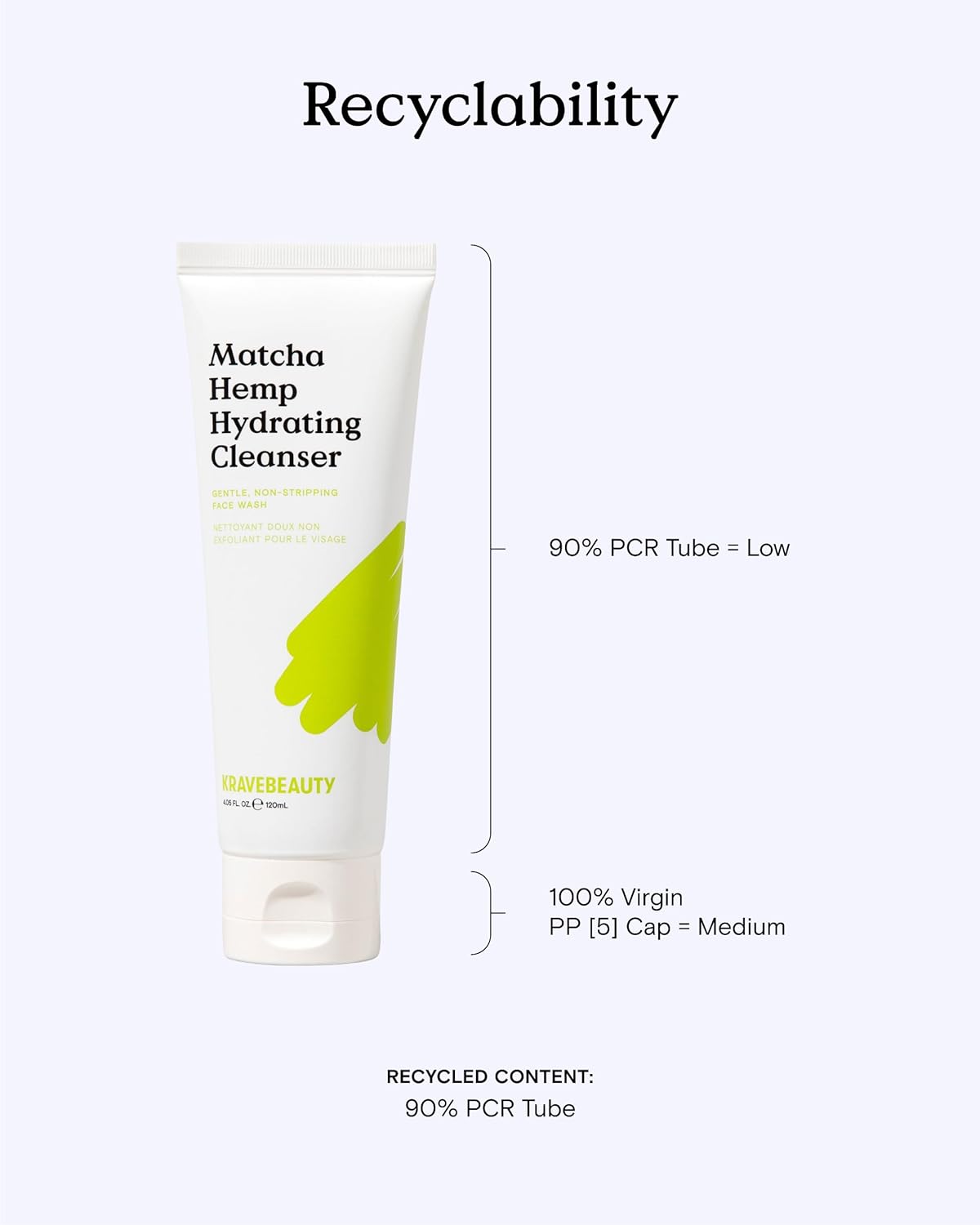 KraveBeauty Matcha Hemp Hydrating Cleanser