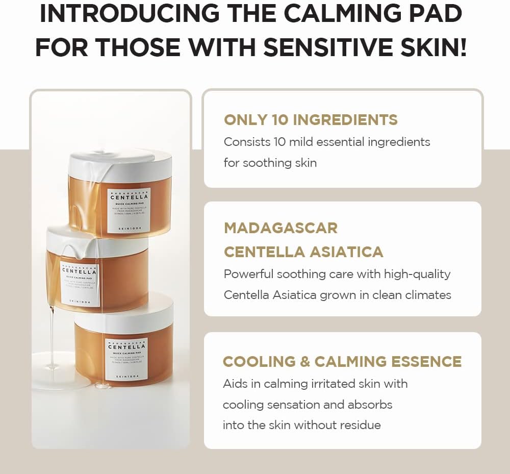 SKIN1004 Madagascar Centella Quick Calming Pad (70 pads)