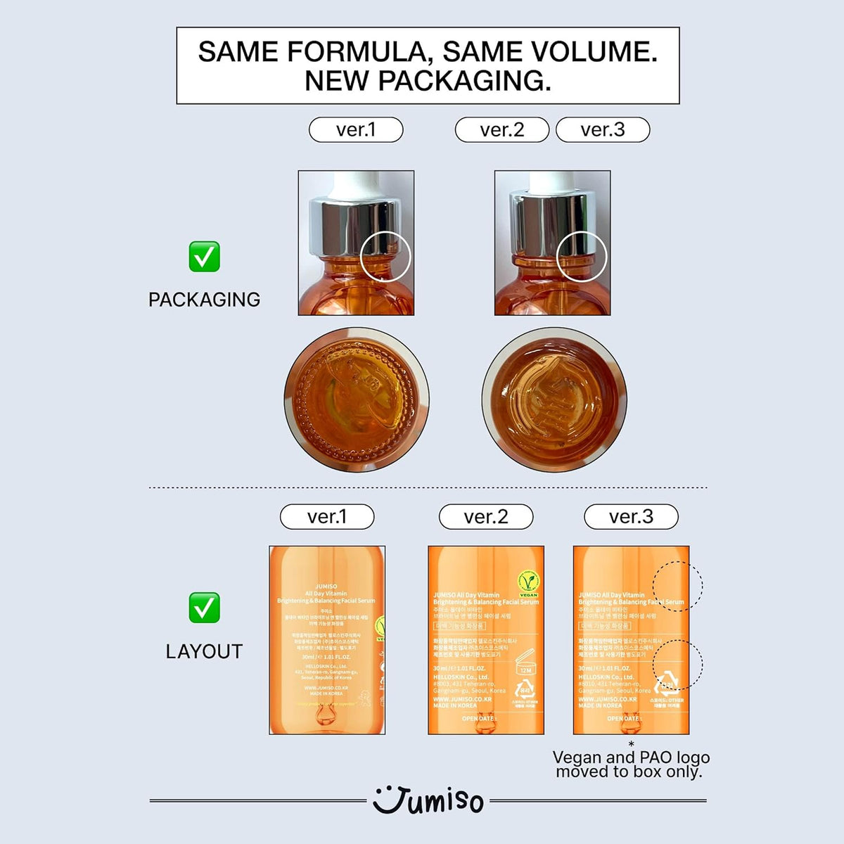 JUMISO All Day Vitamin Brightening & Balancing Facial Serum