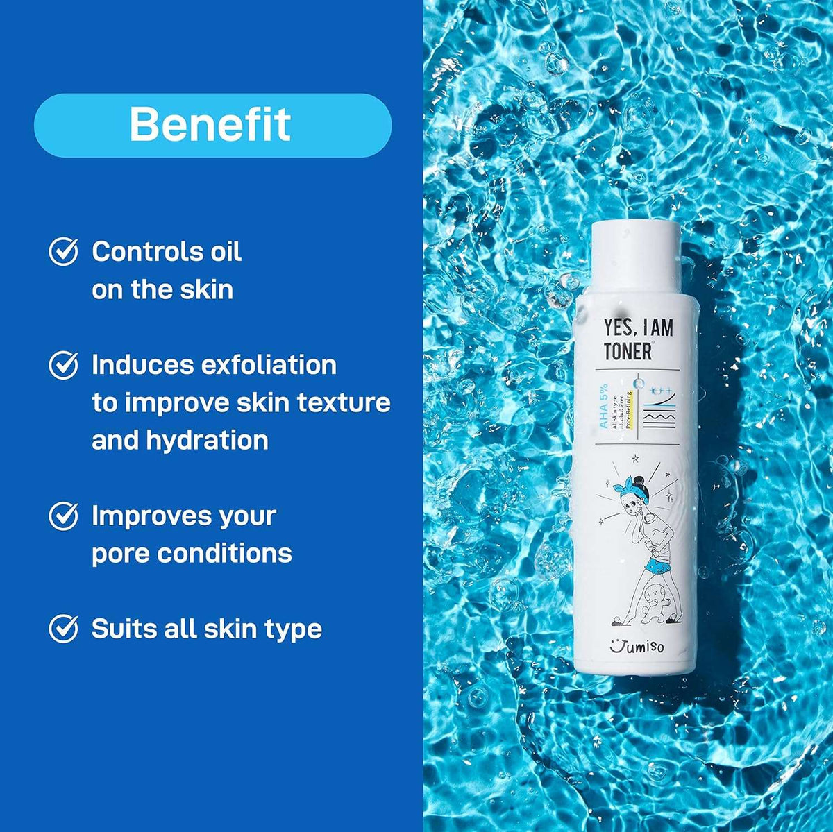 JUMISO Yes, I Am Toner AHA 5%
