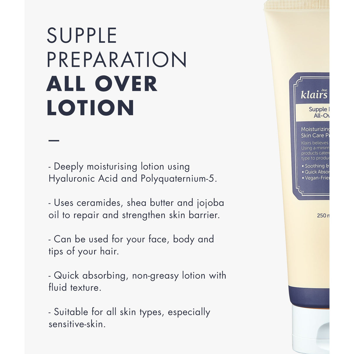 KLAIRS Supple Preparation All over Lotion