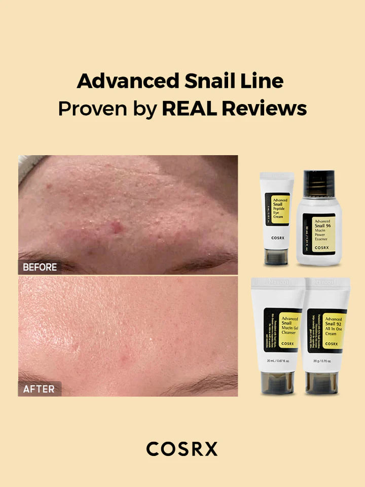 COSRX All about snail kit 4-step for dry skin & dark spot