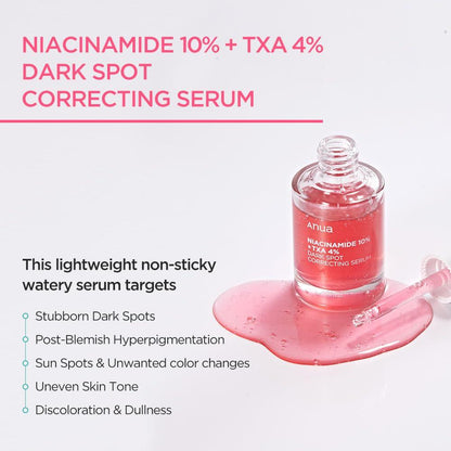 Anua Dark Spot Correcting Serum / 10% Niacinamide+ 4% Tranexamic Acid