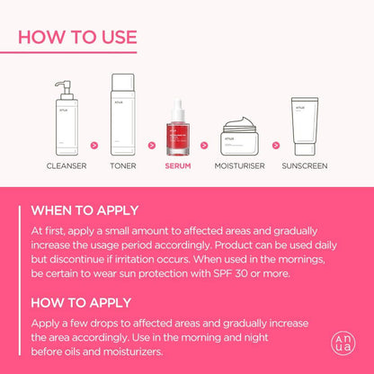 Anua Dark Spot Correcting Serum / 10% Niacinamide+ 4% Tranexamic Acid