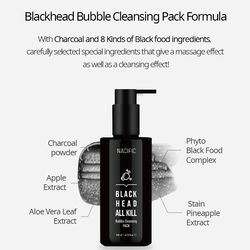 NACIFIC Blackhead AI Kill Bubble Cleansing Pack