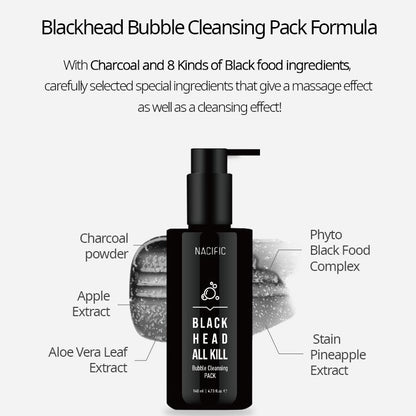 NACIFIC Blackhead AI Kill Bubble Cleansing Pack