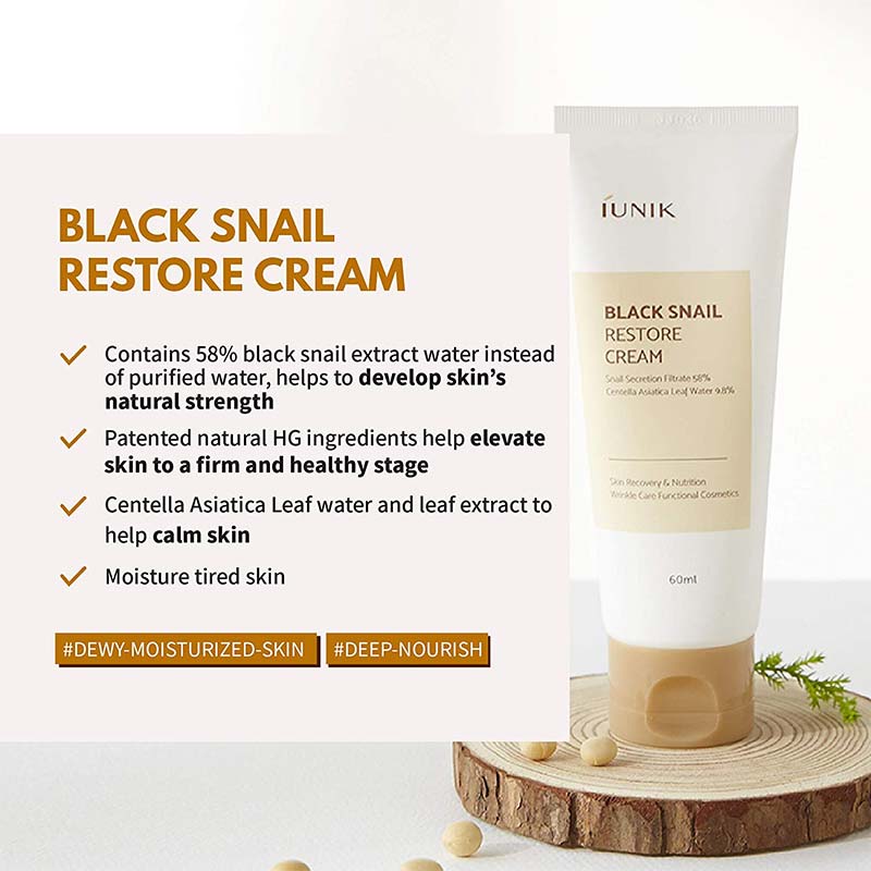 IUNIK Black Snail Restore Cream