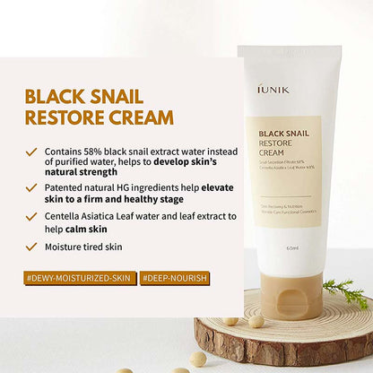IUNIK Black Snail Restore Cream
