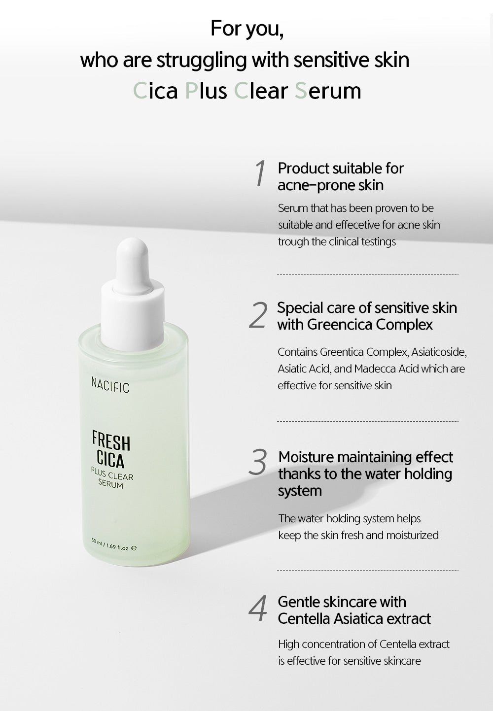 NACIFIC Fresh Cica Plus Clear Serum