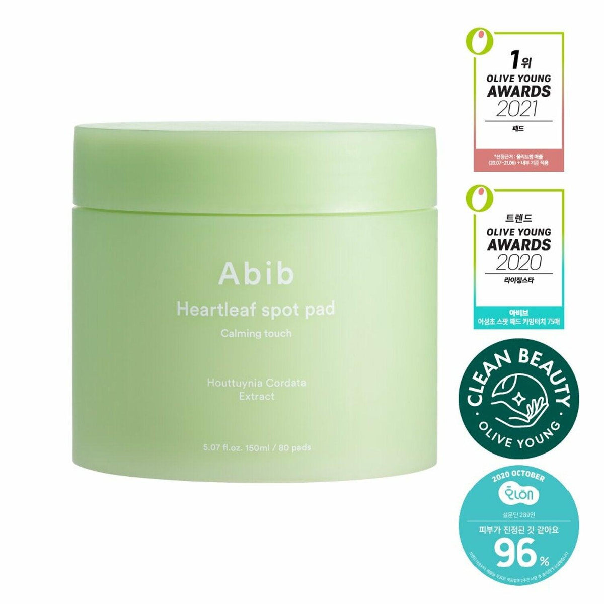 Abib Heartleaf Spot Pad Calming Touch 80 Pads